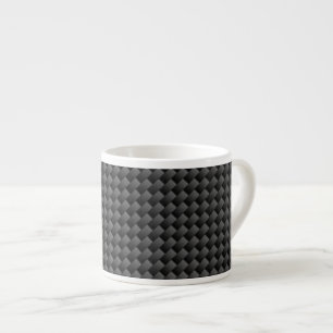 Modern Carbon Fiber Stil Skriv ut bakgrund Espressomugg