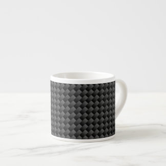 Modern Carbon Fiber Stil Skriv ut bakgrund Espressomugg