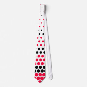 Modern Carmine Red and Black Polka Dot Slips