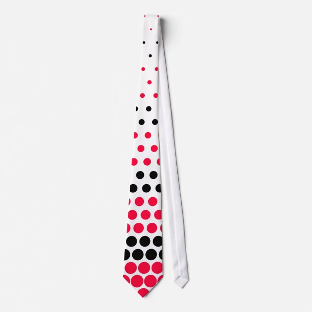 Modern Carmine Red and Black Polka Dot Slips (Framsida)