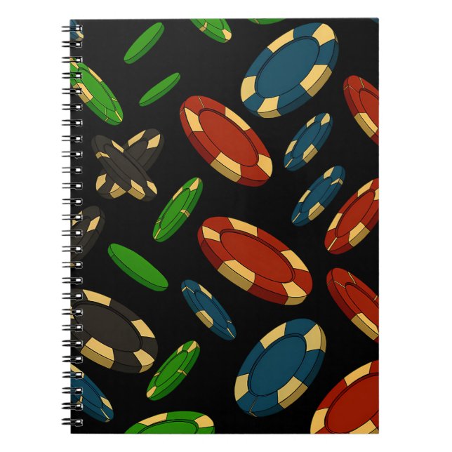 "Modern Casino Chip 3D Art Design" Anteckningsbok (Framsidan)