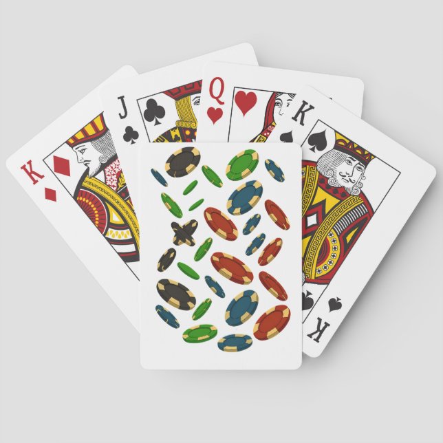 "Modern Casino Chip 3D Art Design" Casinokort (Baksidan)