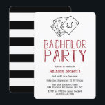 Modern Casino Night Sällskapsfest Inbjudan<br><div class="desc">Fira i stil med dessa trendiga sällskapsfest inbjudningar. Designen är enkel att anpassa med din egen text och dina familj och vänner kommer att vara överlyckliga när de får dessa fantastiska fest inbjudningar.</div>