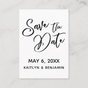 Modern Casual Save the Date & Bröllopsdetaljkort Visitkort