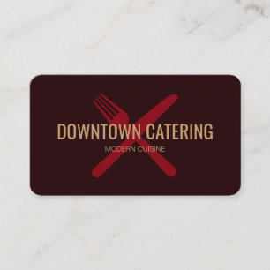 Modern catering visitkort