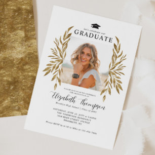 Modern Celebrate Student Simple Studenten Par Inbjudningar