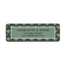 Modern Celtic Knot Irish Bröllop Returadress