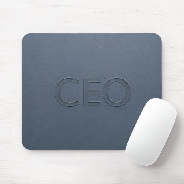Modern CEO Präglad exekutiv skiffergrå Musmatta (Med mus)