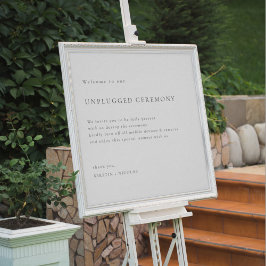 Modern Ceremony Bröllop-signatur utan nätanslutnin Poster