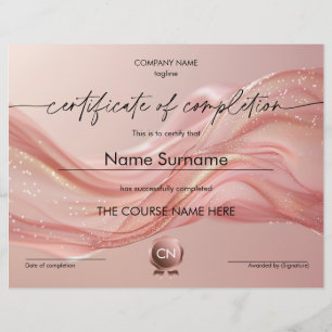 Modern certifiering av deltagande i slutförandet