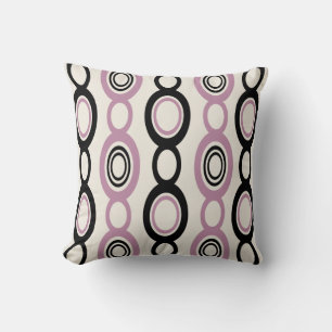 Modern chain Links Black Mauve Kudde