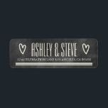 MODERN CHALKBOARD BRÖLLOP ADRESSETIKETTER RETURADRESS ETIKETT<br><div class="desc">MODERN CHALKBOARD BRÖLLOP ADRESSETIKETTER</div>