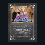 Modern Chalkboard julfotoport Helg Vykort<br><div class="desc">Modern Chalkboard julfotoport</div>