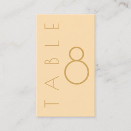 Modern Champagne Tonal Bröllop Placeringskort