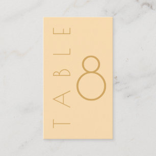 Modern Champagne Tonal Bröllop Placeringskort