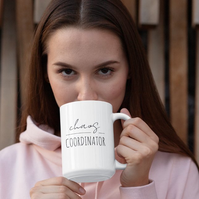 Modern "Chaos Coordinator" Mors dag Två-Tonad Mugg (Skapare uppladdad)