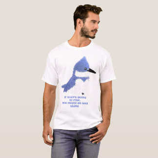 Modern charmerande bälteskungsfiskare rise & shine t shirt