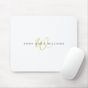 Modern Chartreuse Script Monogram Musmatta