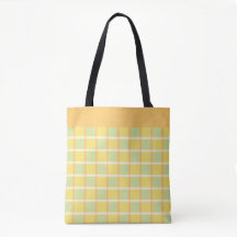 Modern Checker Green Yellow Orange Pattern