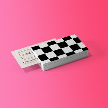 Modern Checkerboard Lägg till svart Logotyp vit