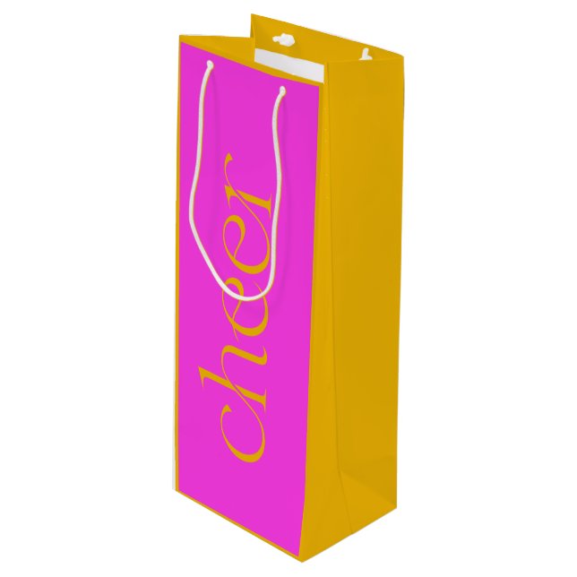 Modern Cheer Fuchsia Rosa och Orange (Framsidan Vinklad)