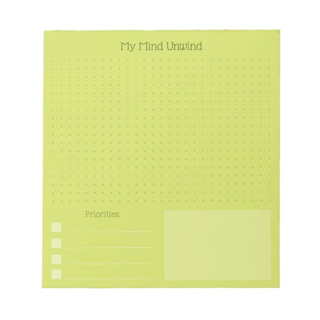 Modern Cheerful Brain Dump (Editable Text) Anteckningsblock (Framsida)