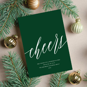 Modern Cheers-Helgdag, ej fotokort Julkort