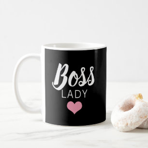 Modern Chef Dam Black Rosa Heart-skript Kaffemugg