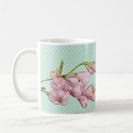 Modern Cherry Blommars Mint Grönt Hej Vacker! Kaffemugg