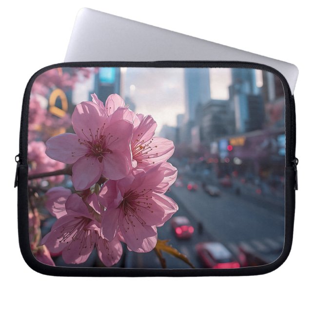 Modern Cherry Blossom 10' Laptop Fodral (Framsidan)