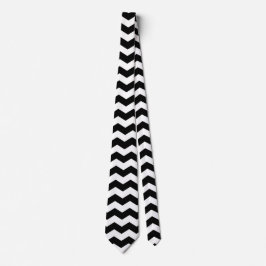 Modern Chevron Black and White Mönster Slips