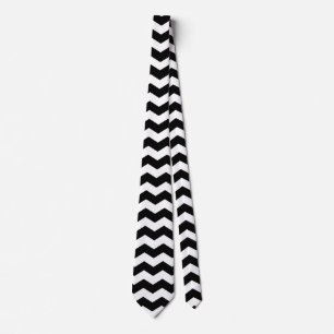 Modern Chevron Black and White Mönster Slips