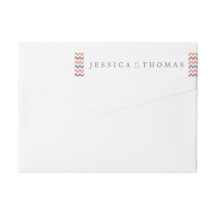 Modern Chevron Bröllop Collection- Rosa & Grått