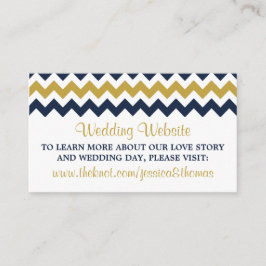 Modern Chevron Bröllop-samlingen - flottan och Gul Tilläggskort