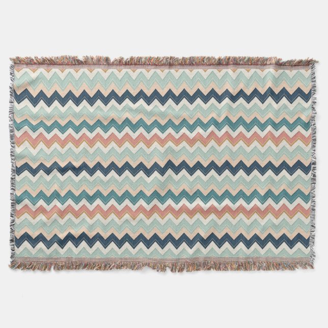 Modern Chevron-design Anpassad Mjuk Filt (Framsidan)