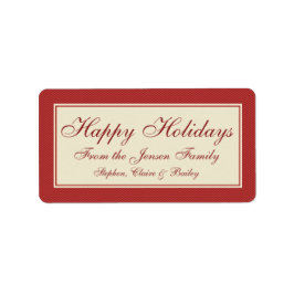 Modern Chevron-etikett eller Märkre för julklapp,  Adressetikett