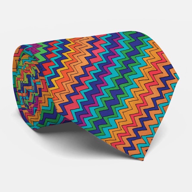 Modern Chevron Mönster Orange Lila Turcos Slips (Rullad)