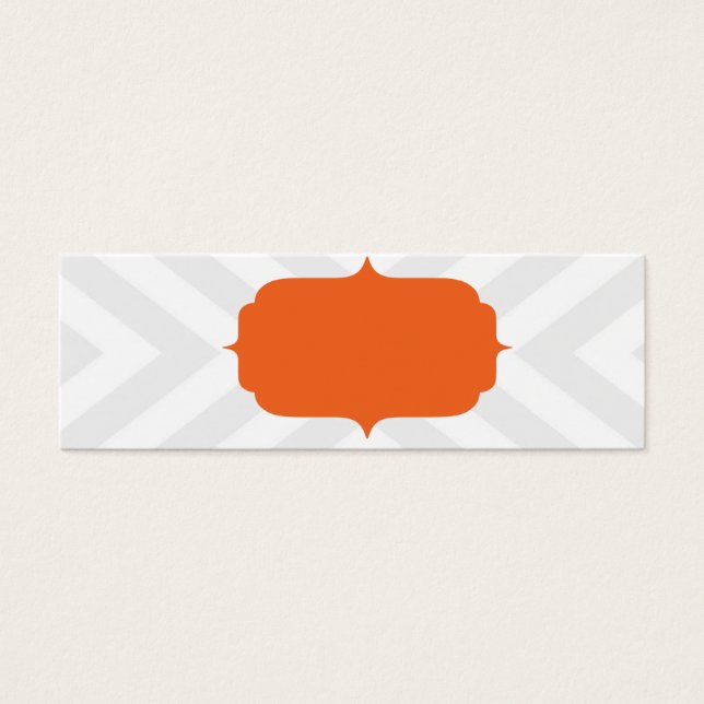MODERN CHEVRON SMALA CARD LITET VISITKORT (Framsidan)