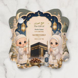 Modern Chibi Hajj Mabroor Personlig Gåvor Etiketter