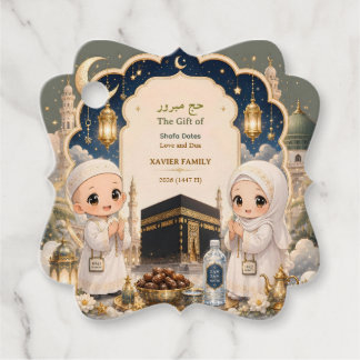 Modern Chibi Hajj Mabroor Personlig Gåvor Etiketter