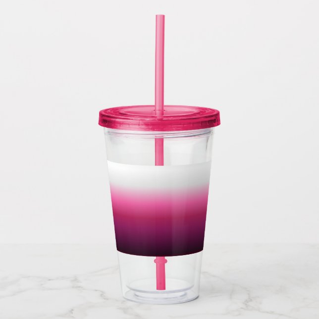 modern chic abstrakt magenta  burgundi maronombre take away mugg (Framsida)