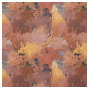 Modern Chic Abstrakt Terracotta Rust Brown Tyg