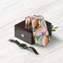 Modern Chic Abstrakt Terracotta Teal