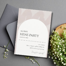 Modern Chic Arch Hens Party-inbjudan Inbjudningar