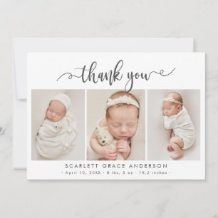 Modern Chic Baby 3 Photo Collage Tack