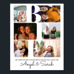 Modern Chic BFF Best Friends Elegant Photo Collage Poster<br><div class="desc">Modern Chic BFF Best Friends Elegant Photo Collage Poster. Perfektens gåva till din bestie!</div>