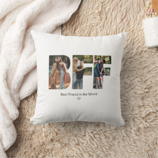 Modern Chic BFF Fotokollage Bästa vänner Kudde