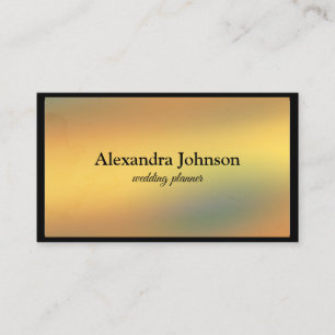 Modern Chic Black and Gold Foil Luxury Business Ca Visitkort