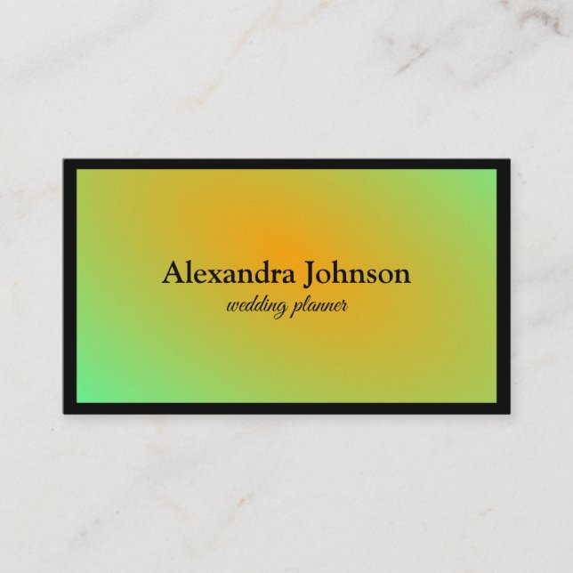Modern Chic Black and Gold Foil Luxury Visitkort (Framsida)