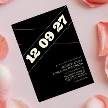 Modern Chic Black Bold Typography